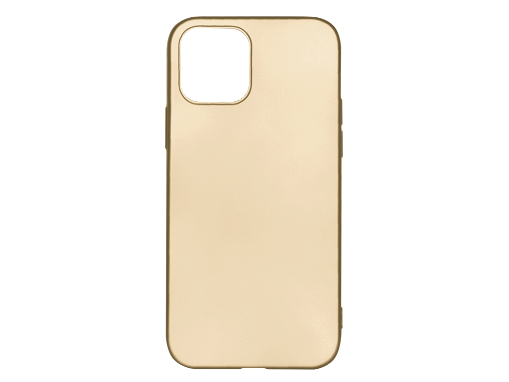 Силиконов калъф Level за iPhone 12 / 12 Pro, Златист