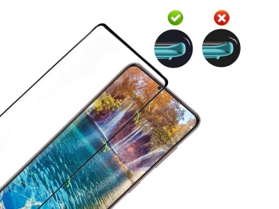 Стъклен Протектор Full Glue 5D за Samsung Galaxy S21 PLUS, Черен