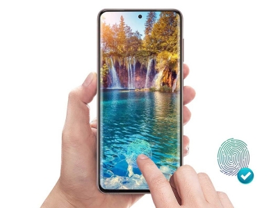 Стъклен Протектор Full Glue 5D за Samsung Galaxy S21 PLUS, Черен