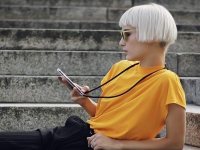 Силиконов калъф с връзка Cord Case за Samsung Galaxy S21 Plus, Черна връзка