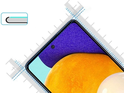 Стъклен Протектор 5D Full Glue за Samsung Galaxy A52 5G / A52 LTE (4G), Черен