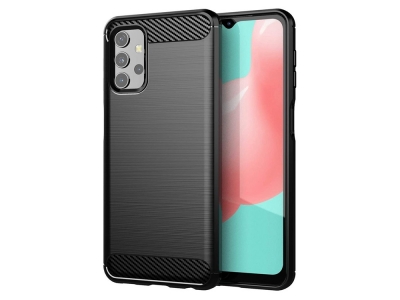 Силиконов Калъф Carbon Fibre Brushed за Samsung Galaxy A32 LTE (4G), Черен