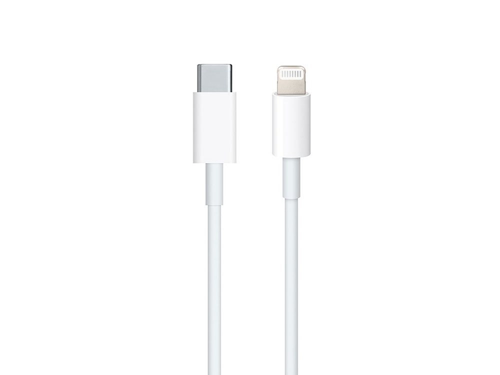 Кабел APPLE MX0K2ZMA, Lightning към Type-C, Bulk, Бял