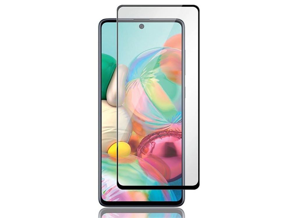 Стъклен Протектор 5D Full Glue за Samsung Galaxy A72, Черен