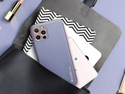 Удароустойчив калъф LEATHER за Iphone 11 PRO, Син