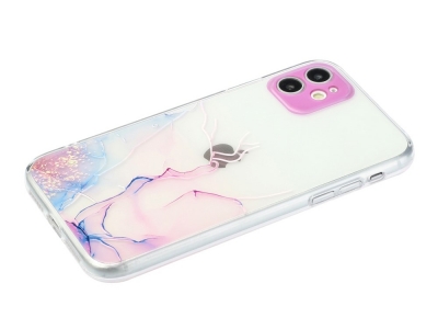 Силиконов калъф Marble за iPhone 11, Разноцветен мрамор