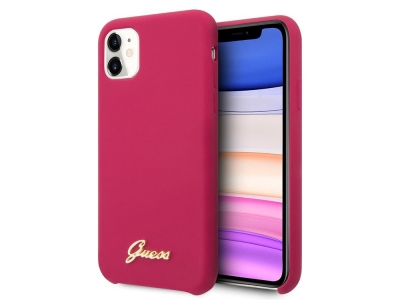 Гръб Guess Vintage Cover за iPhone 11, Бургунди