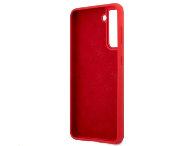 Гръб Guess Vintage Cover за Samsung Galaxy S21, Червен