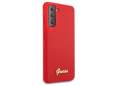 Гръб Guess Vintage Cover за Samsung Galaxy S21, Червен
