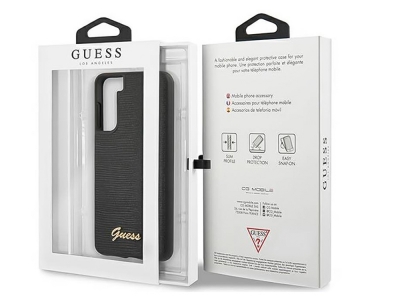 Гръб Guess  LIZARD COLLECTION за Samsung Galaxy S21, Черен