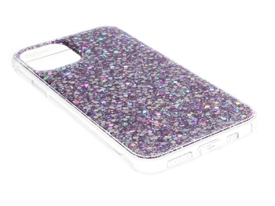 Силиконов калъф Flash Powder за iPhone 11, Лилав