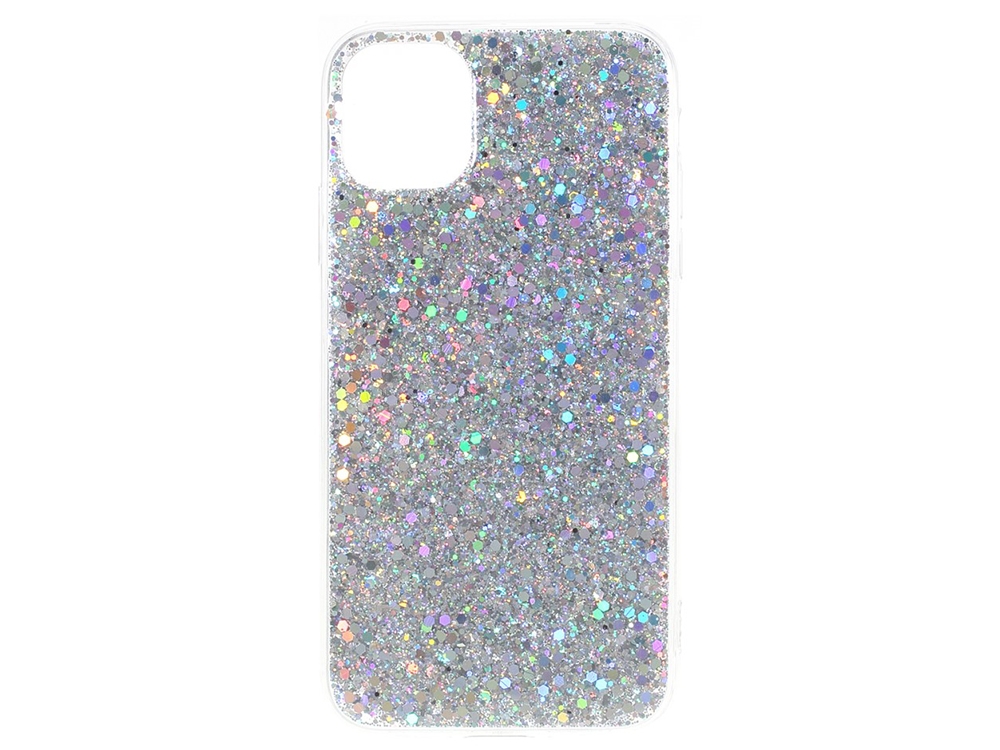 Силиконов калъф Flash Powder за iPhone 11, Сребрист