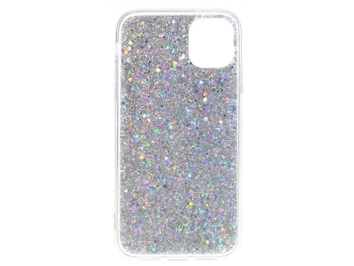 Силиконов калъф Flash Powder за iPhone 11, Сребрист