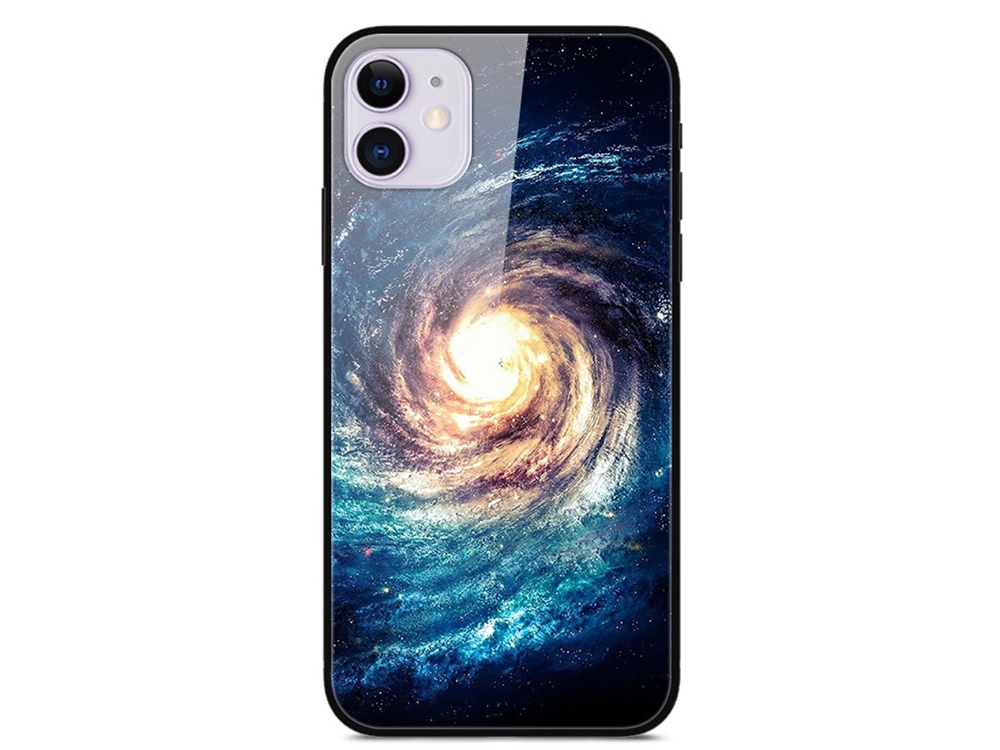 Стъклен Гръб Glass за iPhone 12 Pro / iPhone 12, Галактика 