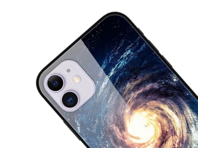 Стъклен Гръб Glass за iPhone 12 Pro / iPhone 12, Галактика 