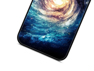 Стъклен Гръб Glass за iPhone 12 Pro / iPhone 12, Галактика 
