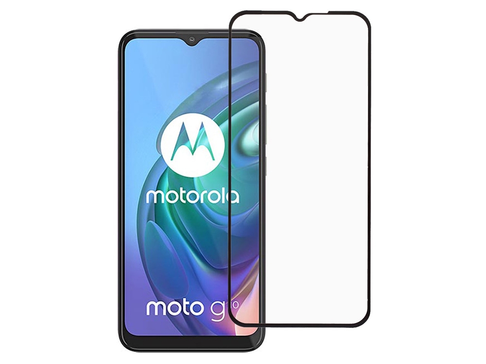 Стъклен протектор 5D Full Glue за Motorola Moto G10 / Motorola Moto G30, Черен