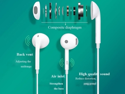 Слушалки с микрофон OPPO MH135 bulk, Бял