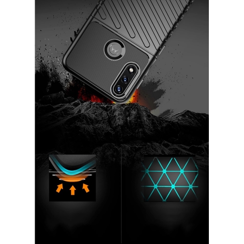 Силиконов калъф Thunder за Motorola Moto E7 Power / Moto E7i Power, Черен