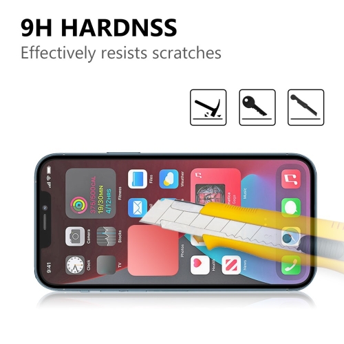 Стъклен Протектор 5D Full Glue за iPhone 13, 13 Pro, 16е, 17е, Черен
