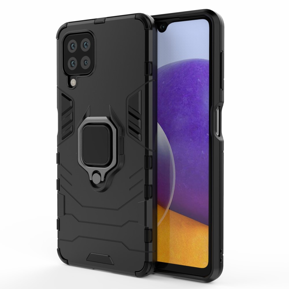 Удароустойчив Калъф с Поставка за Samsung Galaxy A22 4G, Черен