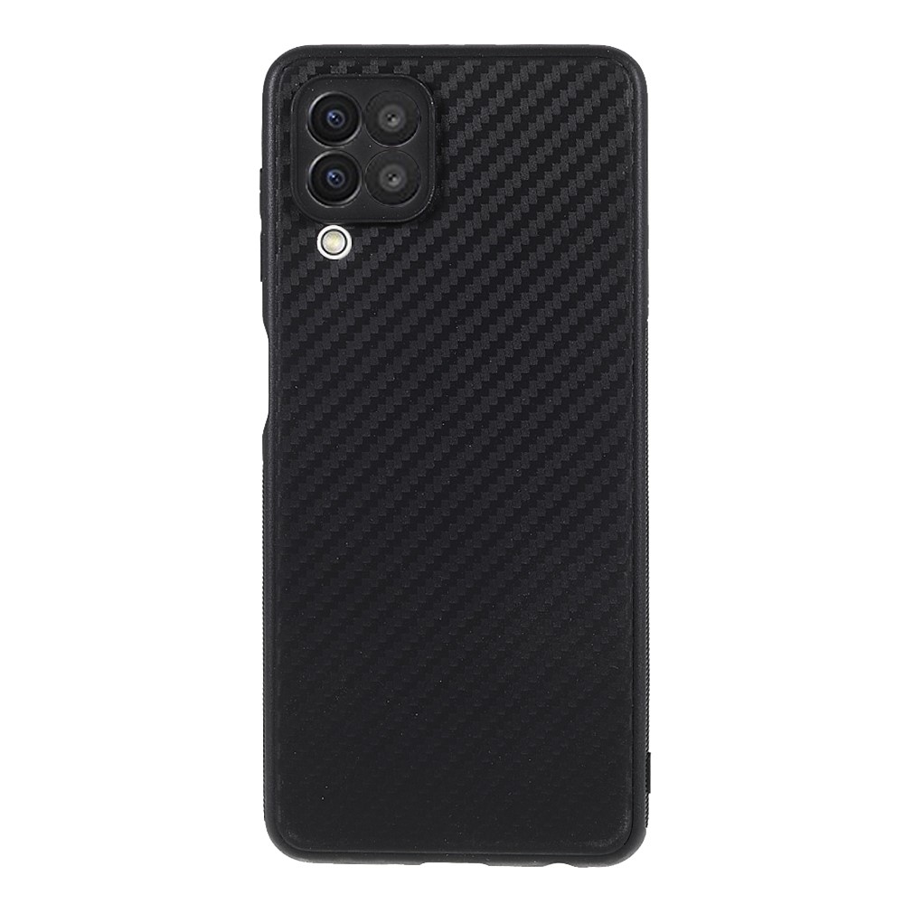Силиконов калъф Carbon за Samsung Galaxy A22 4G, Черен