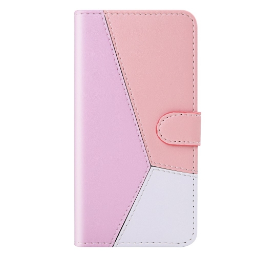 Калъф Тефтер Wallet Tri-color за Samsung Galaxy A22 4G, Лилав, Розов, Бял