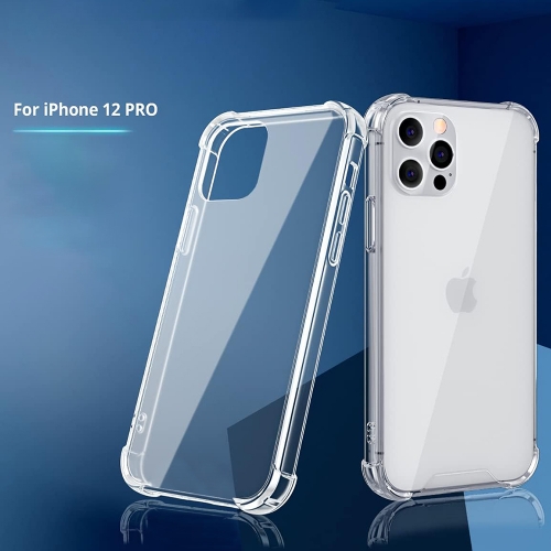Силиконов калъф Drop Resistant за iPhone 12 Pro, Прозрачен
