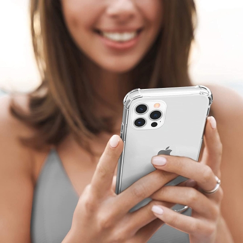 Силиконов калъф Drop Resistant за iPhone 12 Pro, Прозрачен