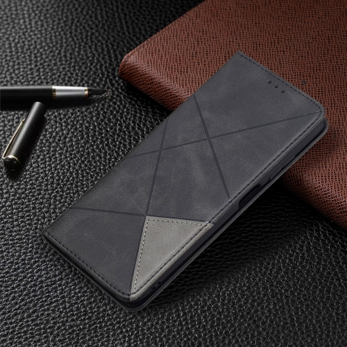 Калъф Тефтер Leather Prismatic за Samsung Galaxy A03s, Черен 