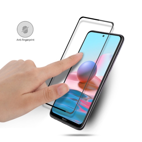 Стъклен Протектор Full Glue за Xiaomi Redmi 10, Черен