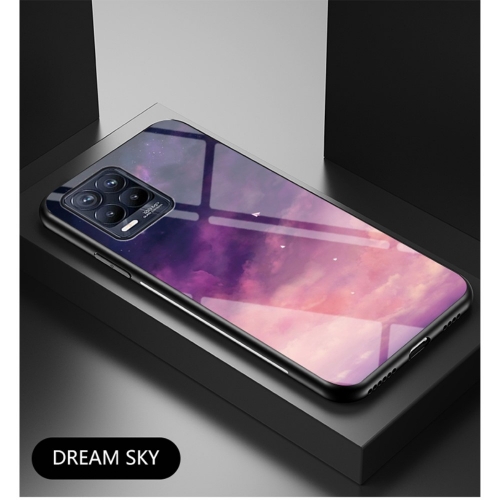 Стъклен Калъф Glass за Realme 8/8 Pro, Пурпурно небе
