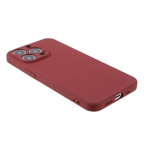 Силиконов Калъф Wear-Resistant за iPhone 13 Pro Max, Червен Мат 