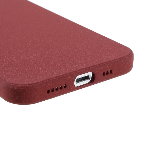 Силиконов Калъф Wear-Resistant за iPhone 13 Pro Max, Червен Мат 