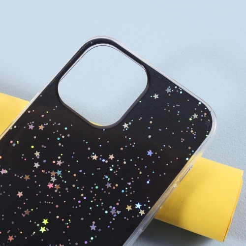 Силиконов калъф Starry Sky за iPhone 13 Pro Max, Черен 