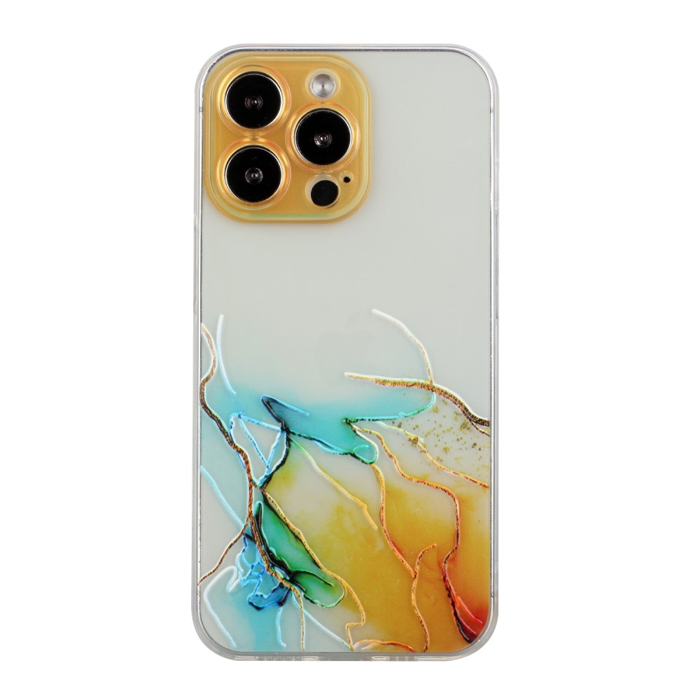 Силиконов калъф Marble за iPhone 13 Pro Max, Жълт Мрамор