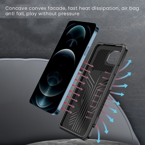 Удароустойчив Калъф Warrior  Kickstand за iPhone 13 Pro, Черен