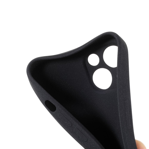 Матиран Силиконов Калъф Matte Wear-Resistant за iPhone 13 mini, Черен