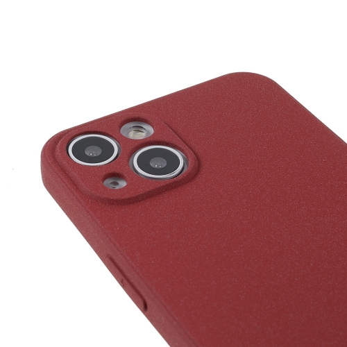 Матиран Силиконов Калъф Matte Wear-Resistant за iPhone 13 mini, Червен