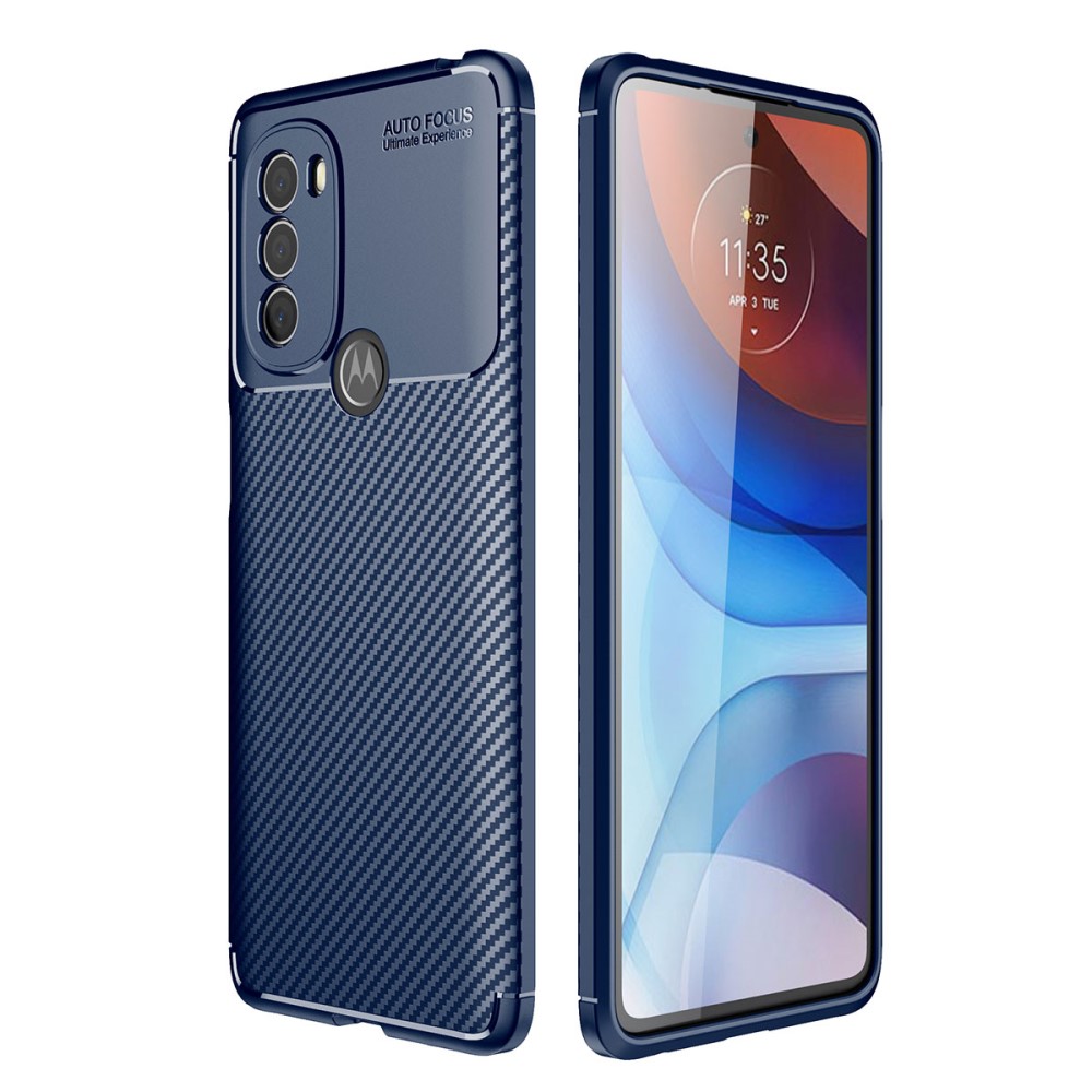 Силиконов Калъф  Carbon за Motorola Moto G31, Син