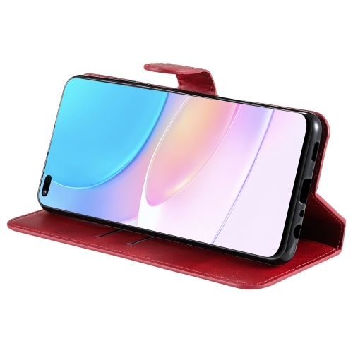 Калъф тефтер Wallet Drop-proof за Huawei nova 8i / Honor 50 Lite 5G, Червен