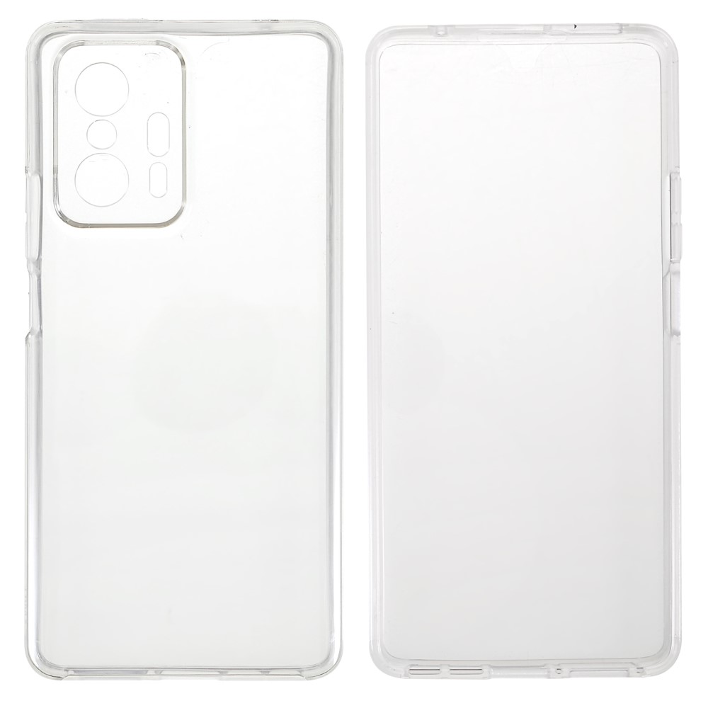 360 градуса Силиконов Калъф за Xiaomi 11T / Xiaomi 11T Pro, Прозрачен