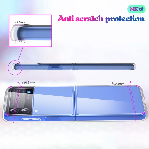 Пластмасов калъф за Samsung Galaxy Z Flip 3, Прозрачен
