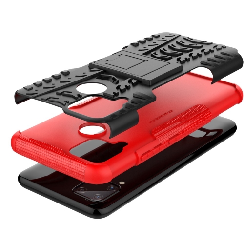 Удароустойчив Калъф Shockproof Pattern за Realme C15/C11, Червен