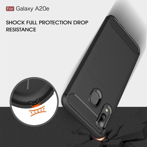 Силиконов калъф Carbon за Samsung Galaxy A20E, Черен
