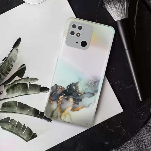 Силиконов Калъф Marble за Xiaomi Redmi 10C, Черен