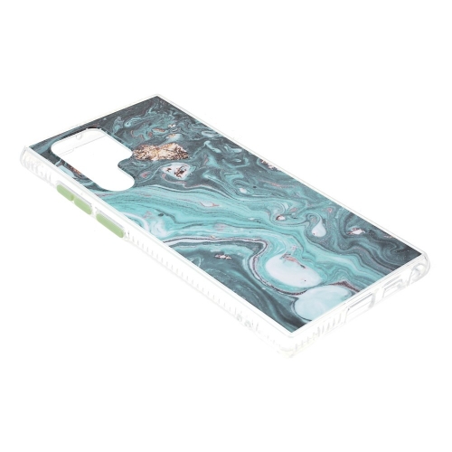 Силиконов калъф Marble за Samsung Galaxy S22 Ultra 5G, Зелен