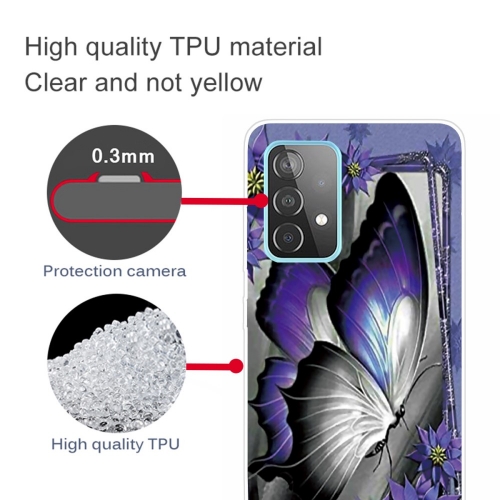 Силиконов гръб за Samsung Galaxy A33 5G, Лилава пеперуда