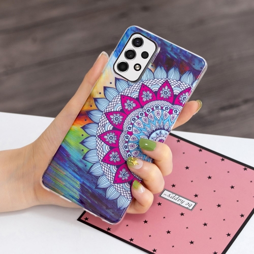 Силиконов калъф за Samsung Galaxy A33 5G, Цветна мандала- фосфоресцентен