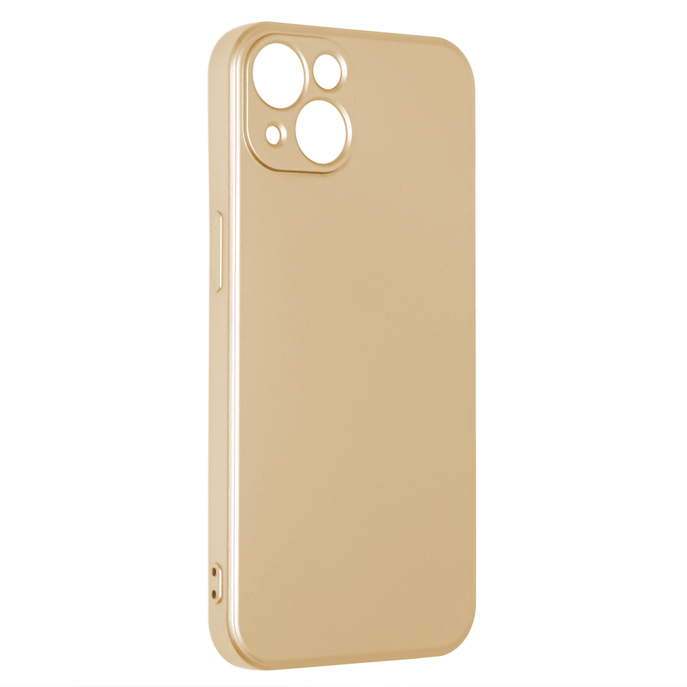 Силиконов калъф METALLIC за iPhone 13, Златист